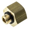 Legris Pneumatic Brass Pipe Fitting Adapter Male G 1/4 in to Female G 1/2 in 250 bar 0169 13 21