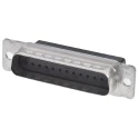 TE Connectivity AMPLIMITE HDP-20 25 Way Straight Cable D-Sub Connector Male 3.7A 250V Steel Shell Crimp 207464-2