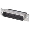 TE Connectivity AMPLIMITE HDP-20 25 Way Straight Cable D-Sub Connector Male 3.7A 250V Steel Shell Crimp 207464-2