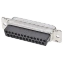TE Connectivity AMPLIMITE HDP-20 25 Way Straight Cable D-Sub Connector Male 3.7A 250V Steel Shell Crimp 207464-2