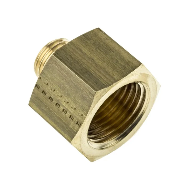 Legris Pneumatic Brass Pipe Fitting Adapter Male G 1/4 in to Female G 1/2 in 250 bar 0169 13 21