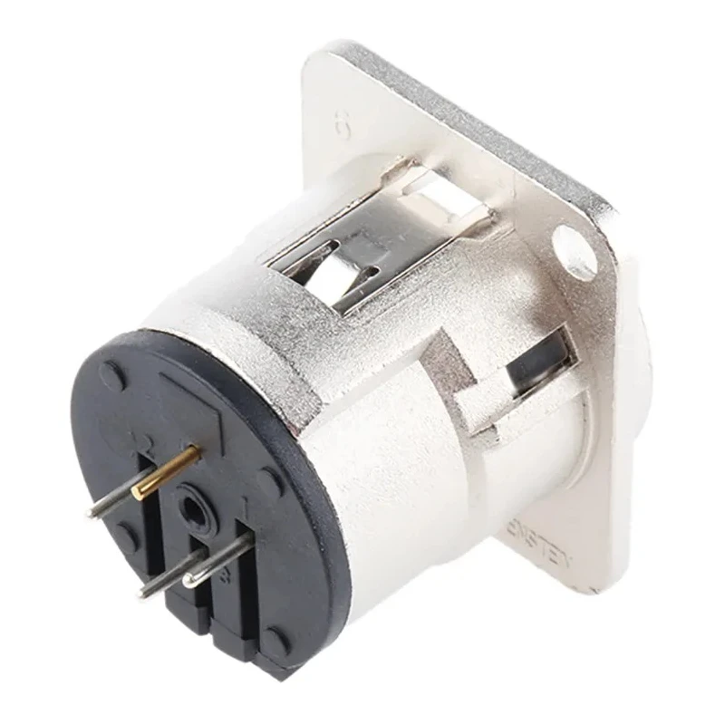 Neutrik Through Hole XLR Connector, Straight, 50V, Male, 3 Way, Silver over Nickel Plating NC3MD-V