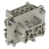 EPIC Heavy Duty Power Connector Module, 16A, H-BE Series, Female, 6 Contacts, 600V, Cable Mount, IP65, Copper 10191000