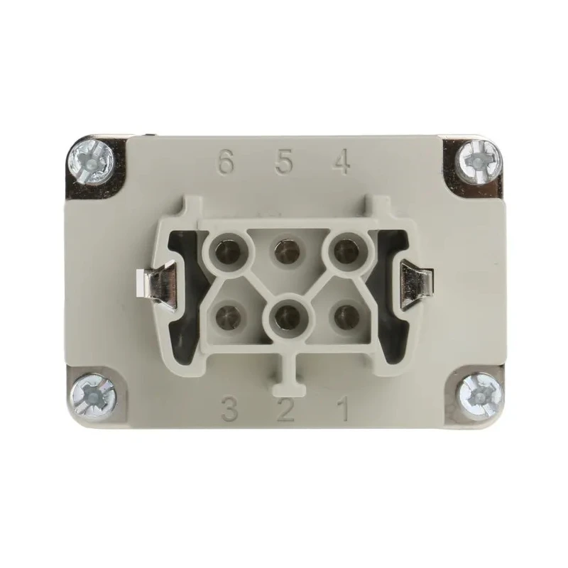 EPIC Heavy Duty Power Connector Module, 16A, H-BE Series, Female, 6 Contacts, 600V, Cable Mount, IP65, Copper 10191000