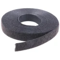 HellermannTyton Cable Marker Hook & Loop 5m x 12.5mm Black Polyamide Polyethylene 130-00020 TEXTIE 5M-PA66/PP-BK