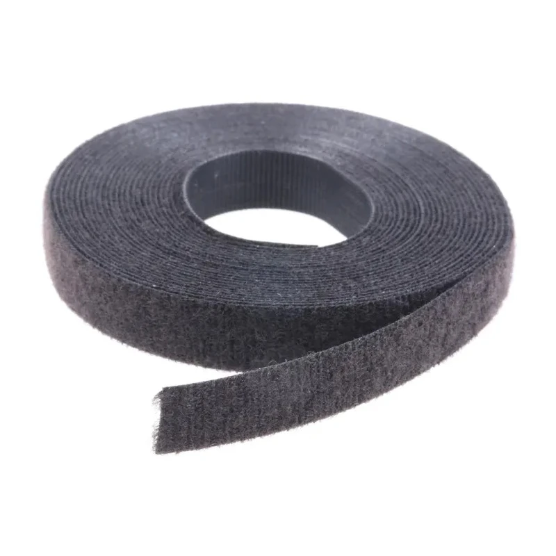 HellermannTyton Cable Marker Hook & Loop 5m x 12.5mm Black Polyamide Polyethylene 130-00020 TEXTIE 5M-PA66/PP-BK
