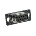 Cinch FD Series D-Sub Connector Female Panel Mount 9 Contacts 2.76mm Pitch Straight FDE-9ST2/1