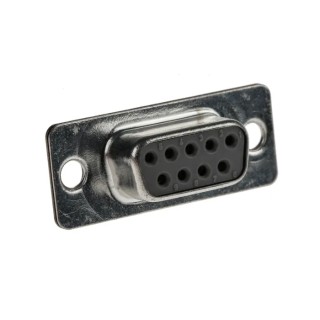Cinch FD Series D-Sub Connector Female Panel Mount 9 Contacts 2.76mm Pitch Straight FDE-9ST2/1