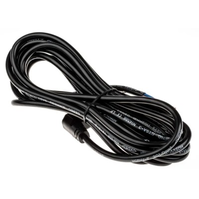 RS PRO Unterminated to C14 Power Cord, 250V, 10A, 5m, Black PVC, 449-326