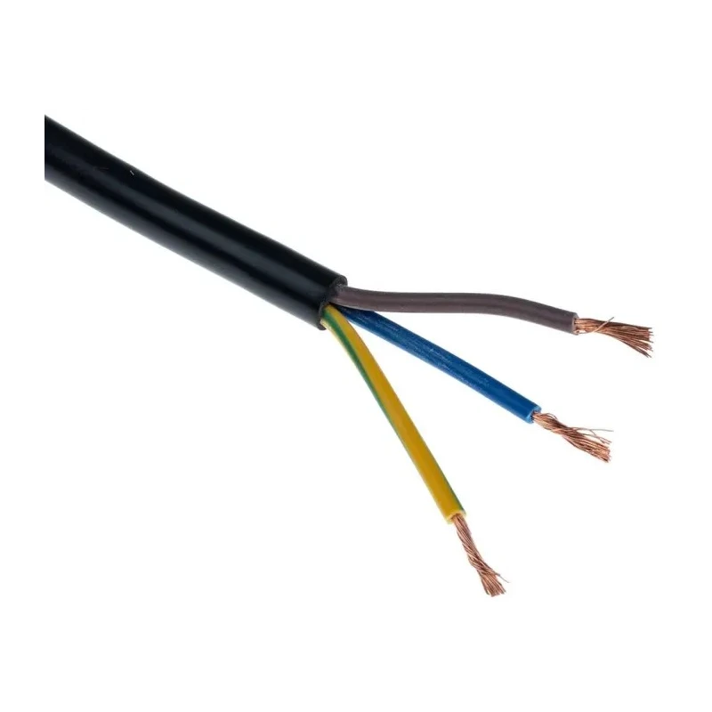 RS PRO Unterminated to C14 Power Cord, 250V, 10A, 5m, Black PVC, 449-326