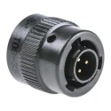 Amphenol Limited MIL Spec Circular Connector, 3 Contacts, Male, Cable Mount, Olive, Copper Tin, Bayonet 62GB-56T08-33PN