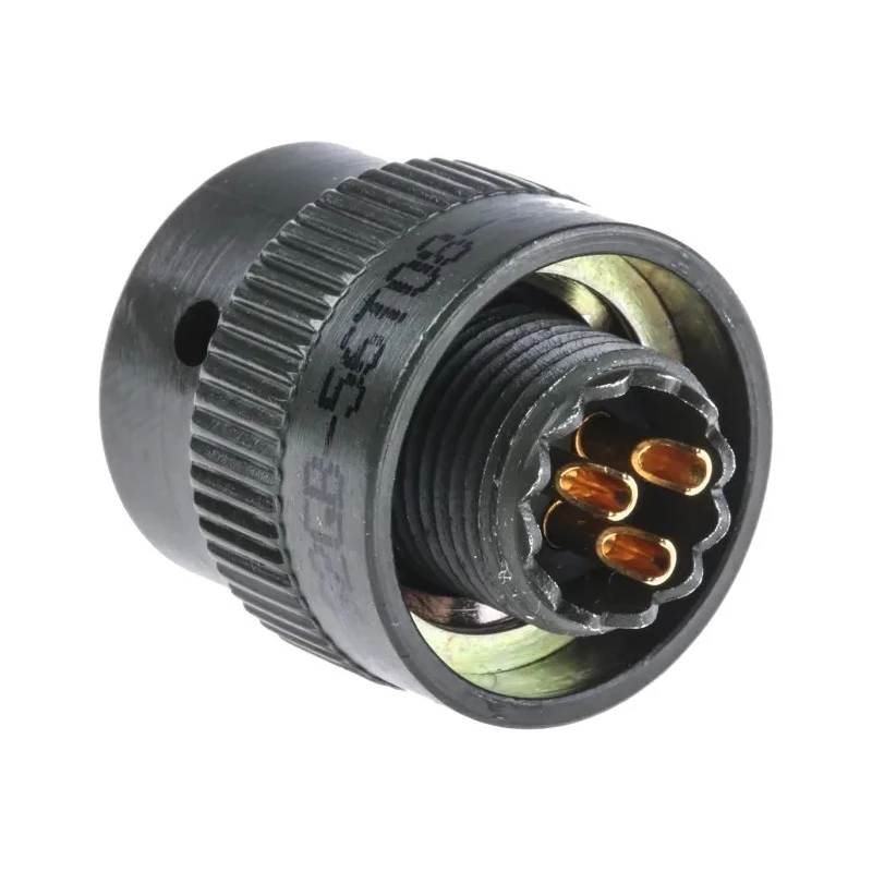 Amphenol Limited MIL Spec Circular Connector, 3 Contacts, Male, Cable Mount, Olive, Copper Tin, Bayonet 62GB-56T08-33PN