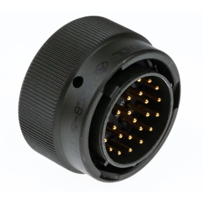 Amphenol Limited MIL Spec Circular Connector Straight Cable, 26 Contacts, Male, Olive Shell, Size 16 62GB-56T16-26PN