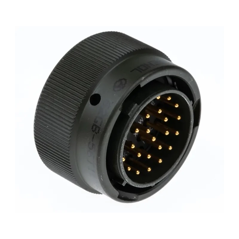 Amphenol Limited MIL Spec Circular Connector Straight Cable, 26 Contacts, Male, Olive Shell, Size 16 62GB-56T16-26PN