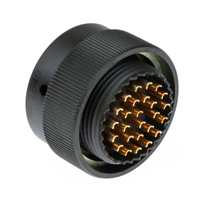 Amphenol Limited MIL Spec Circular Connector Straight Cable, 26 Contacts, Male, Olive Shell, Size 16 62GB-56T16-26PN