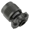 Amphenol Limited Socket Strain Relief Cable Clamp, Aluminium, Black, 62GB-585-10-06S
