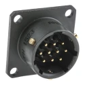 Amphenol Limited MIL Spec Circular Connector, 10 Way, Copper Tin Contacts, Olive Aluminium, Box Mount 62GB-12E12-10PN