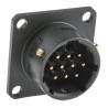 Amphenol Limited MIL Spec Circular Connector, 10 Way, Copper Tin Contacts, Olive Aluminium, Box Mount 62GB-12E12-10PN