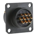 Amphenol Limited MIL Spec Circular Connector, 10 Way, Copper Tin Contacts, Olive Aluminium, Box Mount 62GB-12E12-10PN