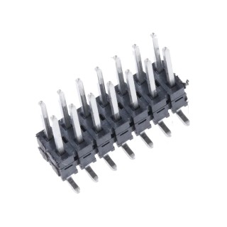 Samtec TW Series Straight Surface Mount Pin Header, 14 Contacts, 2 mm Pitch, 2 Row, Unshrouded TW-07-09-T-D-170-SM