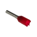 TE Connectivity Insulated Crimp Bootlace Ferrule, Red, 8 mm Pin Length, 1.4 mm Pin Diameter, 14 mm Overall Length 9021950000