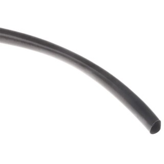 HellermannTyton Heat Shrink Tubing, Black, PVC, 12.7 mm Sleeve Diameter x 5m Length, 2:1 344-01270 LVR-12.7/6.4-PVC-BK