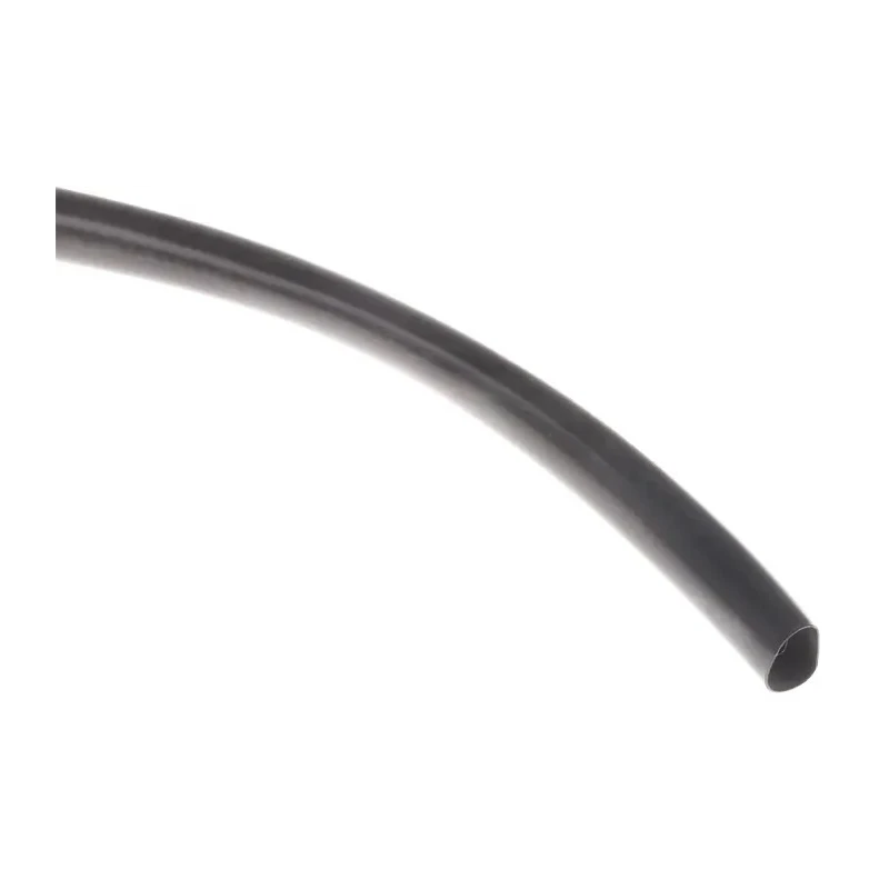 HellermannTyton Heat Shrink Tubing, Black, PVC, 12.7 mm Sleeve Diameter x 5m Length, 2:1 344-01270 LVR-12.7/6.4-PVC-BK