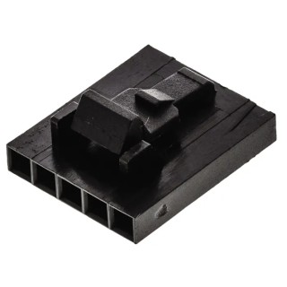 TE Connectivity AMPMODU MTE Female Connector Housing 2.54mm Pitch 5 Way Straight Cable Mount Thermoplastic 104257-4