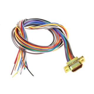 RS PRO 15 Way Straight Micro-D D-Sub Connector Female, Panel Mount, 2.77 mm Pitch, 250V, Aluminium Shell 453-909