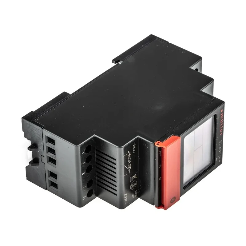 Muller Digital SC DIN Rail Time Switch, 2-Channel, 230V AC, Programmable, DPDT, SC 28.21 PRO4 230V 50-60HZ