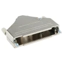MH Connectors Zinc Straight D-Sub Backshell, 37 Way Strain Relief, Nickel Plated, Silver, MHDTZK37-RA-PC-K