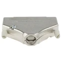 MH Connectors Zinc Straight D-Sub Backshell, 37 Way Strain Relief, Nickel Plated, Silver, MHDTZK37-RA-PC-K