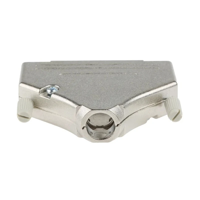 MH Connectors Zinc Straight D-Sub Backshell, 37 Way Strain Relief, Nickel Plated, Silver, MHDTZK37-RA-PC-K