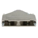 MH Connectors Zinc Straight D-Sub Backshell, 37 Way Strain Relief, Nickel Plated, Silver, MHDTZK37-RA-PC-K