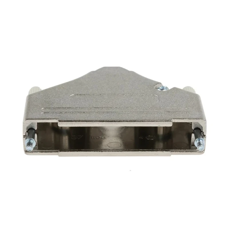 MH Connectors Zinc Straight D-Sub Backshell, 37 Way Strain Relief, Nickel Plated, Silver, MHDTZK37-RA-PC-K