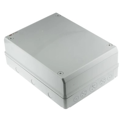 ABB Grey Polycarbonate Junction Box IP65, 140x275x370 mm, Rated Insulation Voltage 1000 V 12814 M128140020