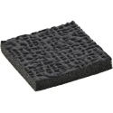 Essentra Square Polyethylene Non-Slip Pad 25.4 mm x 25.4 mm, 3.2 mm Thickness ASPS-16-125