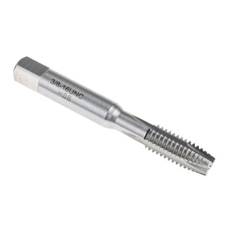 RS PRO Threading Tap 3/8/16 UNC Spiral Point Machine Tap Blue Stream Tempered HSS 80mm 455-964