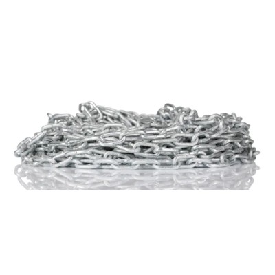 RS PRO Galvanised Steel Chain, Welded Link, 10 m Length, 14 mm Link Length, 2.5 mm Link Diameter, 37 kg Load Capacity 750-389