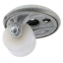 Revvo Swivel Castor Twin Nylon Wheel 160 kg Capacity, 50 mm Wheel, Swivel Rotation, Heavy Duty, 750-834