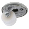 Revvo Swivel Castor Twin Nylon Wheel 160 kg Capacity, 50 mm Wheel, Swivel Rotation, Heavy Duty, 750-834