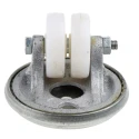 Revvo Swivel Castor Twin Nylon Wheel 160 kg Capacity, 50 mm Wheel, Swivel Rotation, Heavy Duty, 750-834