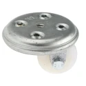 Revvo Swivel Castor Twin Nylon Wheel 160 kg Capacity, 50 mm Wheel, Swivel Rotation, Heavy Duty, 750-834