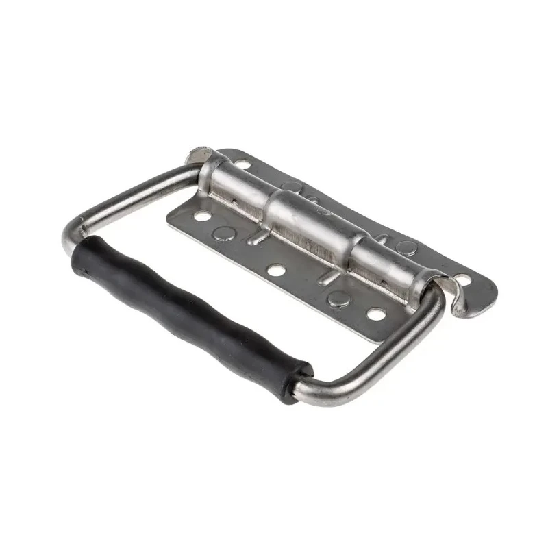 RS PRO Stainless Steel Carrying Handle 750-216, Fold-Down, 125mm Length, 125mm Height, 48mm Width, 40kg Capacity