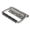 RS PRO Stainless Steel Carrying Handle 750-216, Fold-Down, 125mm Length, 125mm Height, 48mm Width, 40kg Capacity