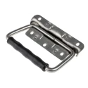 RS PRO Stainless Steel Carrying Handle 750-216, Fold-Down, 125mm Length, 125mm Height, 48mm Width, 40kg Capacity