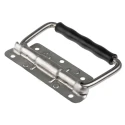 RS PRO Stainless Steel Carrying Handle 750-216, Fold-Down, 125mm Length, 125mm Height, 48mm Width, 40kg Capacity