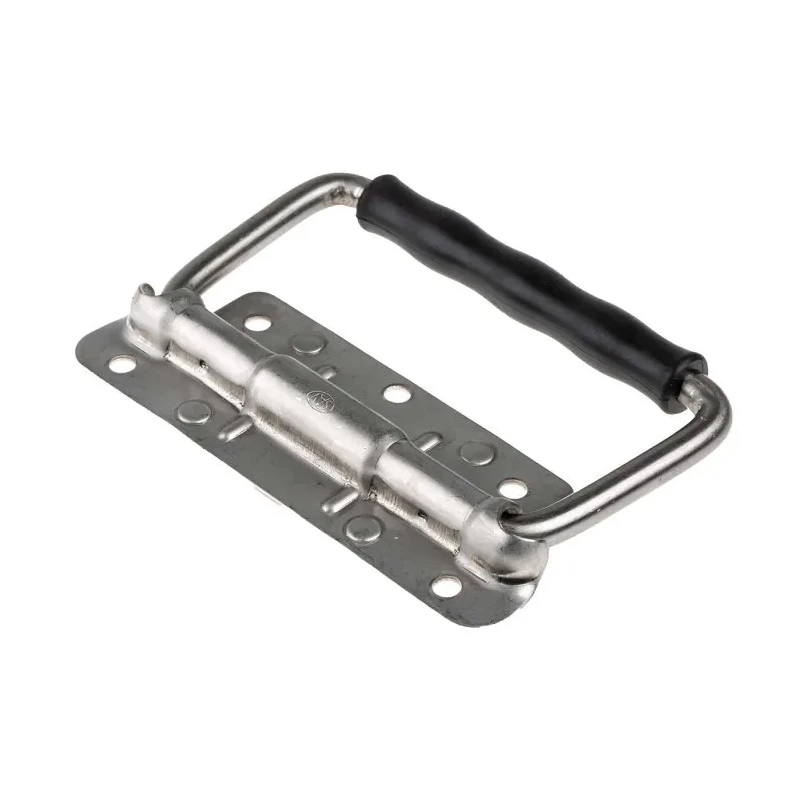 RS PRO Stainless Steel Carrying Handle 750-216, Fold-Down, 125mm Length, 125mm Height, 48mm Width, 40kg Capacity