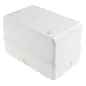 ABB Grey Polycarbonate Junction Box, IP65, 140 mm x 140 mm x 220 mm, Model 12804 M128040000