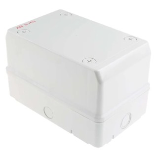 ABB Grey Polycarbonate Junction Box, IP65, 140 mm x 140 mm x 220 mm, Model 12804 M128040000